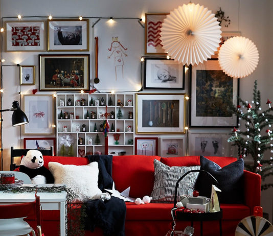 Three cozy holiday living room from IKEA