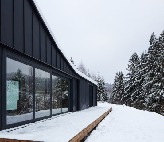 Country villa COSMOS BlackRock with a terrace in Western Ukraine from COSMOS Prefab